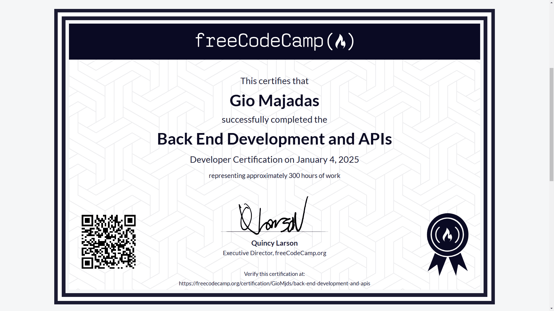 Back-End Development and APIs