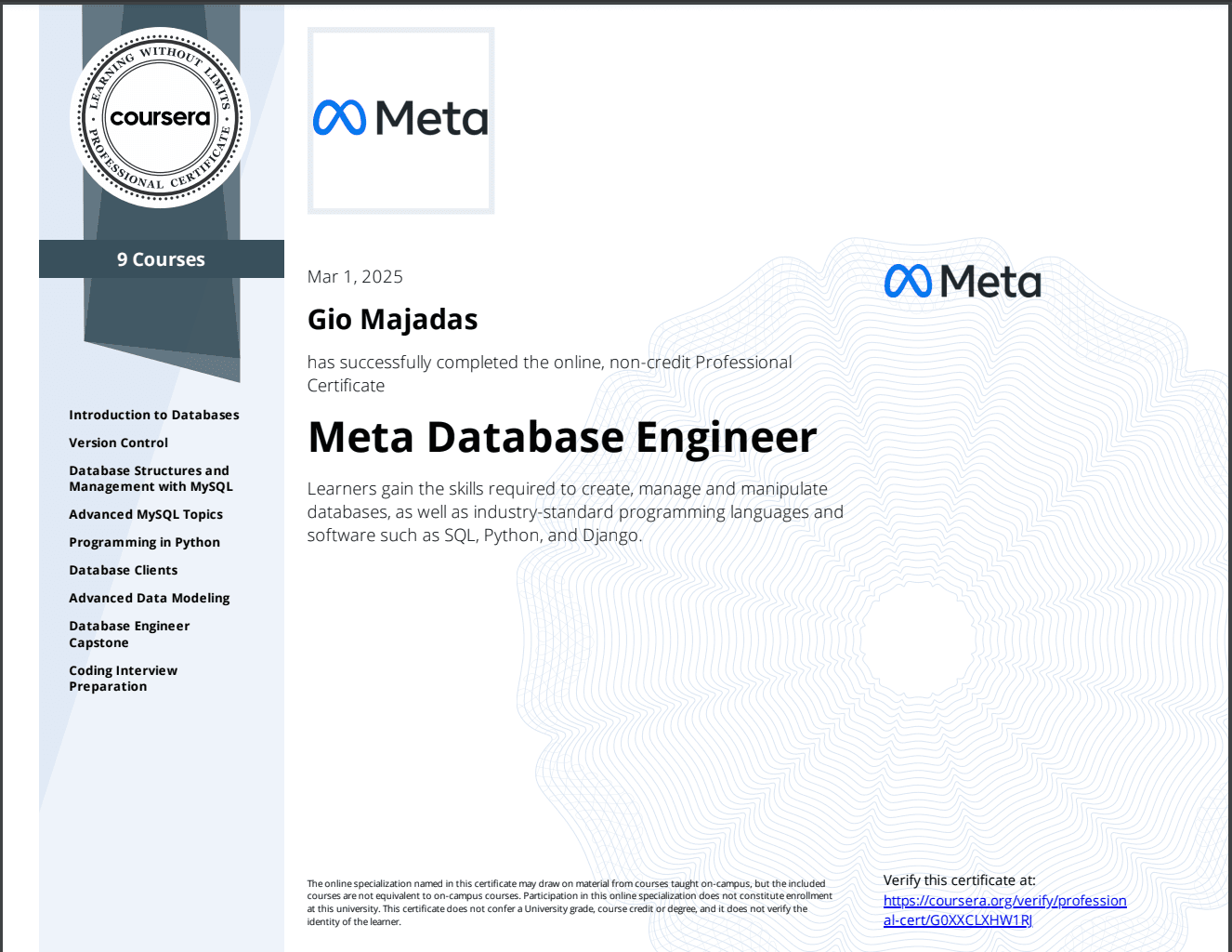 Meta Database Engineer