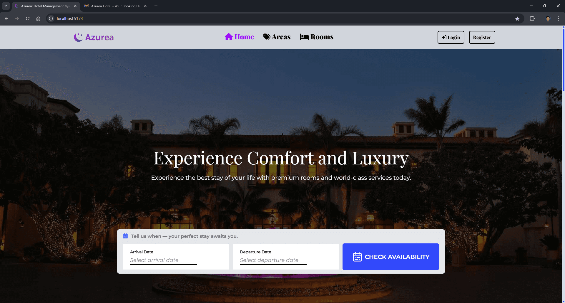 Azurea Hotel Management System preview